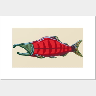 Pacific Salmon - Sockeye Salmon Posters and Art